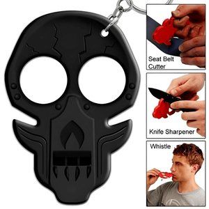 "Zombie" Death Bed Uprising Skull "Emergency Key Chain"⬇️NEW